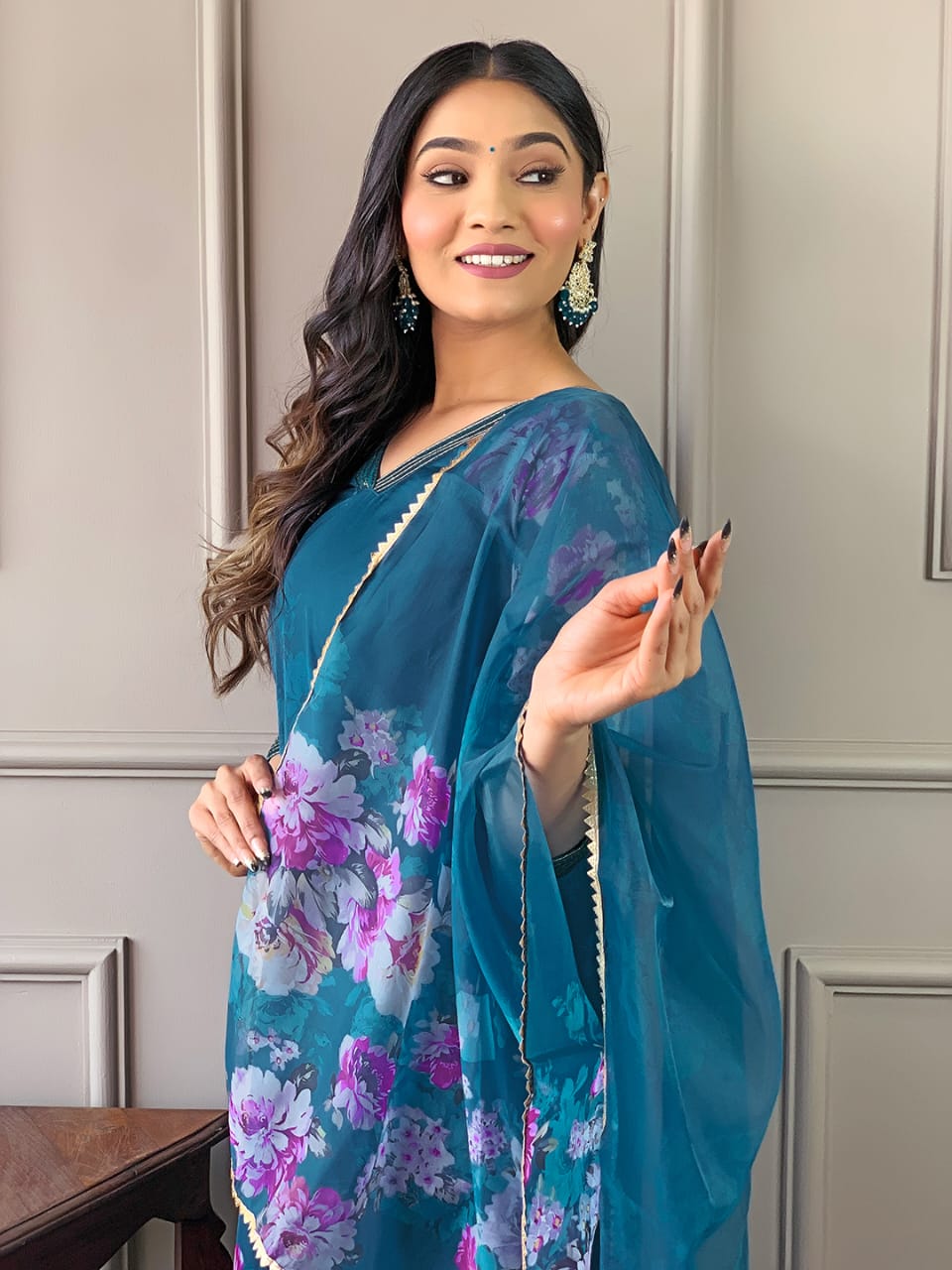 KF 221 Kalaai Printed Embroidery Kurti With Bottom Dupatta Wholesale Price In Surat